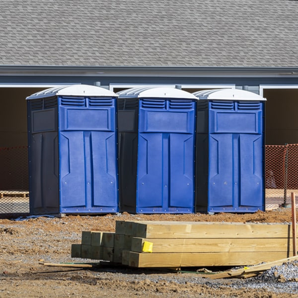 what is the expected delivery and pickup timeframe for the portable restrooms in Thompson Springs